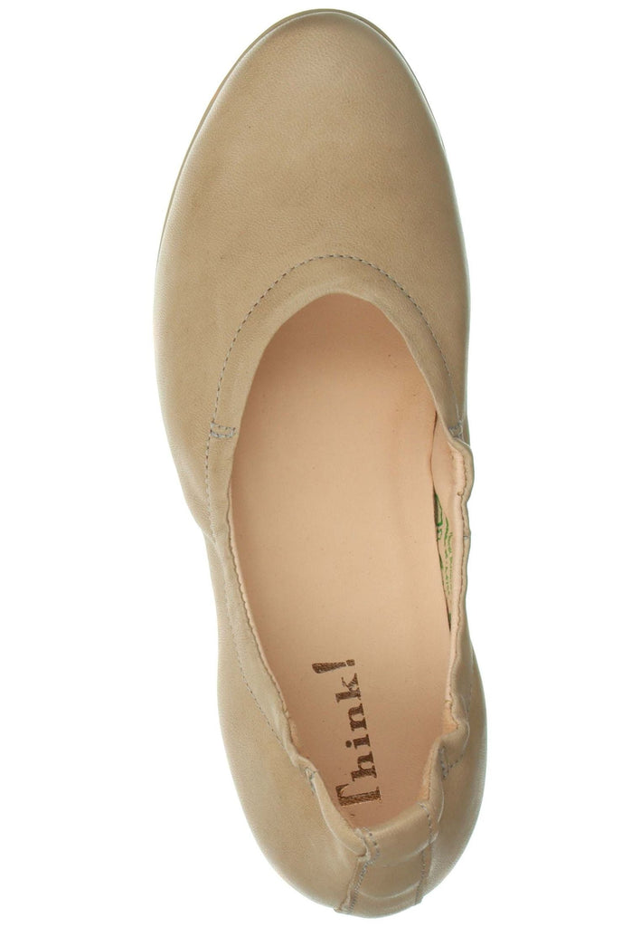 Think! Ballerinas Leder Beige