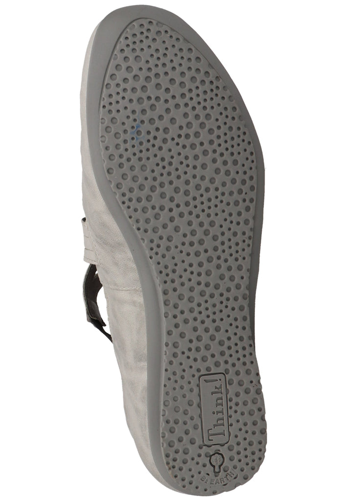 Think! Ballerinas Leder Hellgrau