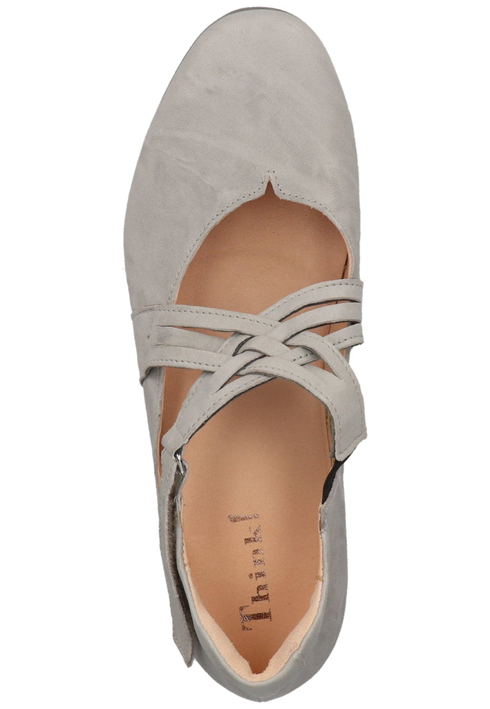 Think! Ballerinas Leder Hellgrau