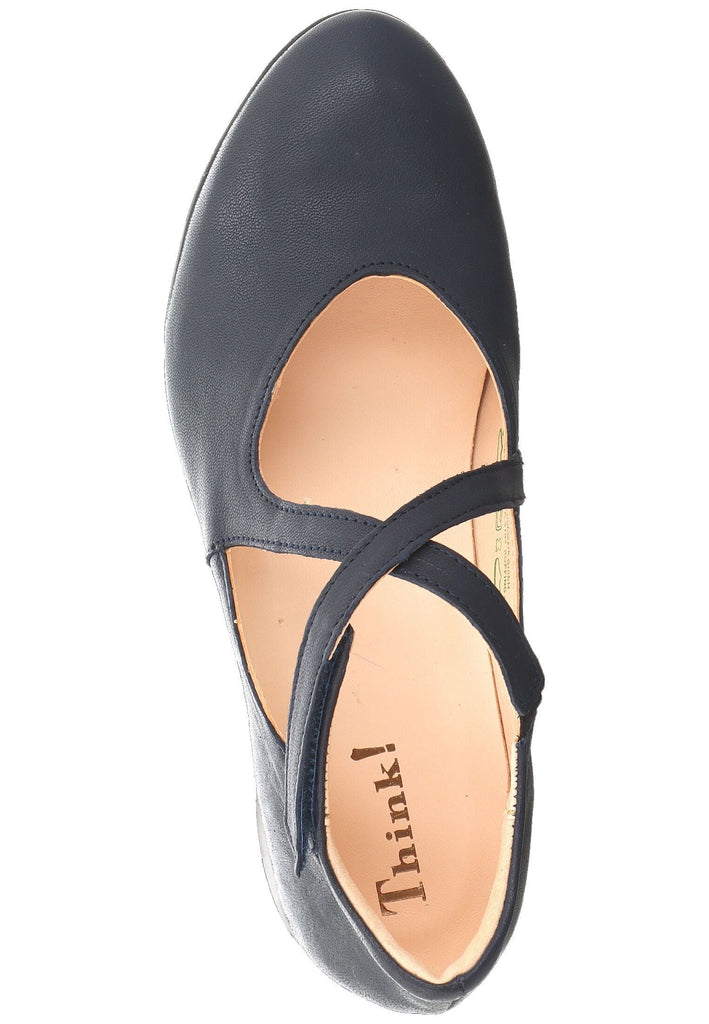 Think! Ballerinas Leder Navy