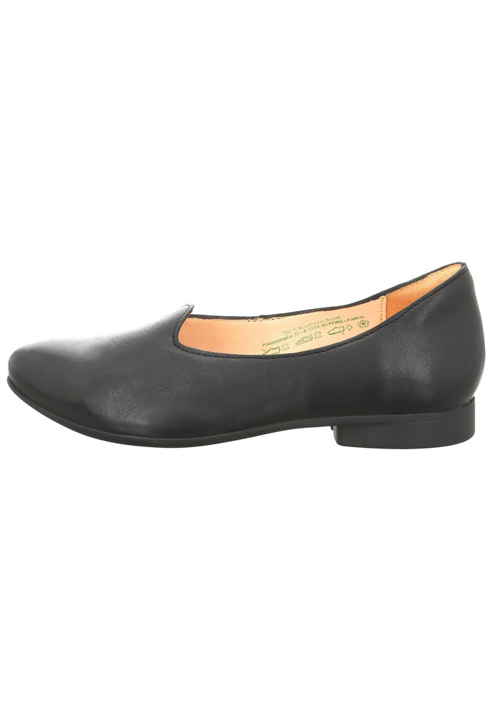 Think! Ballerinas Leder Schwarz