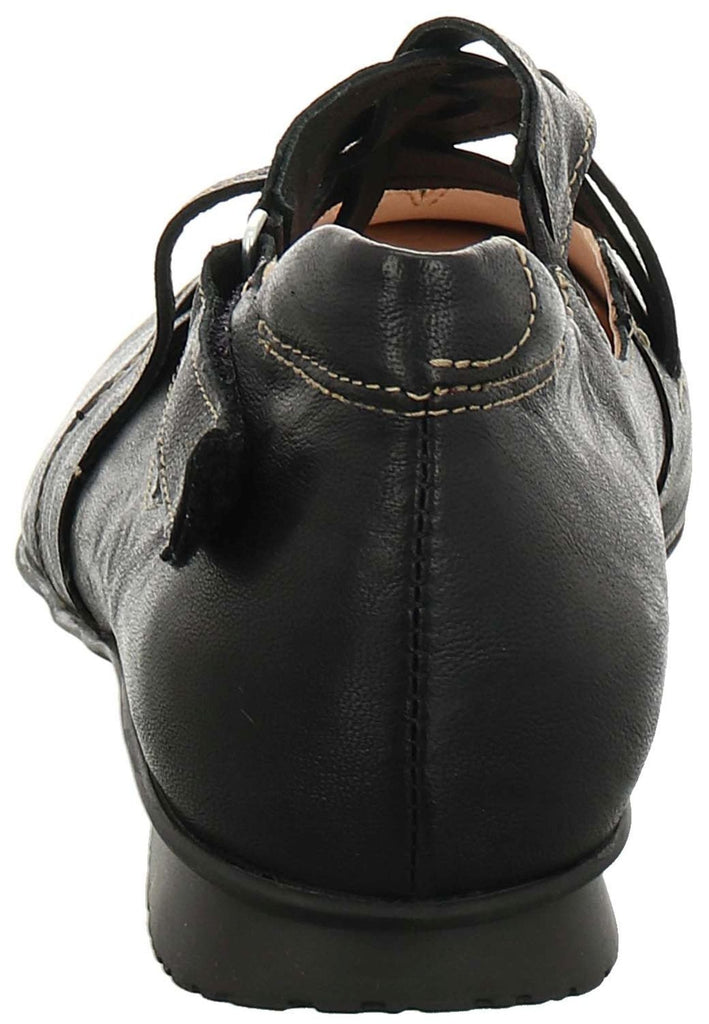Think! Ballerinas Leder Schwarz