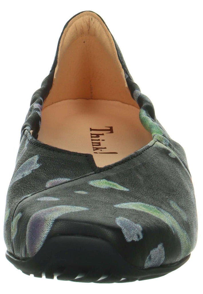 Think! Ballerinas Leder Schwarz