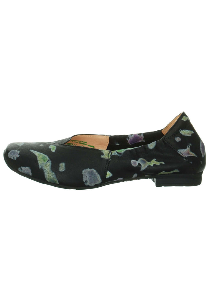 Think! Ballerinas Leder Schwarz