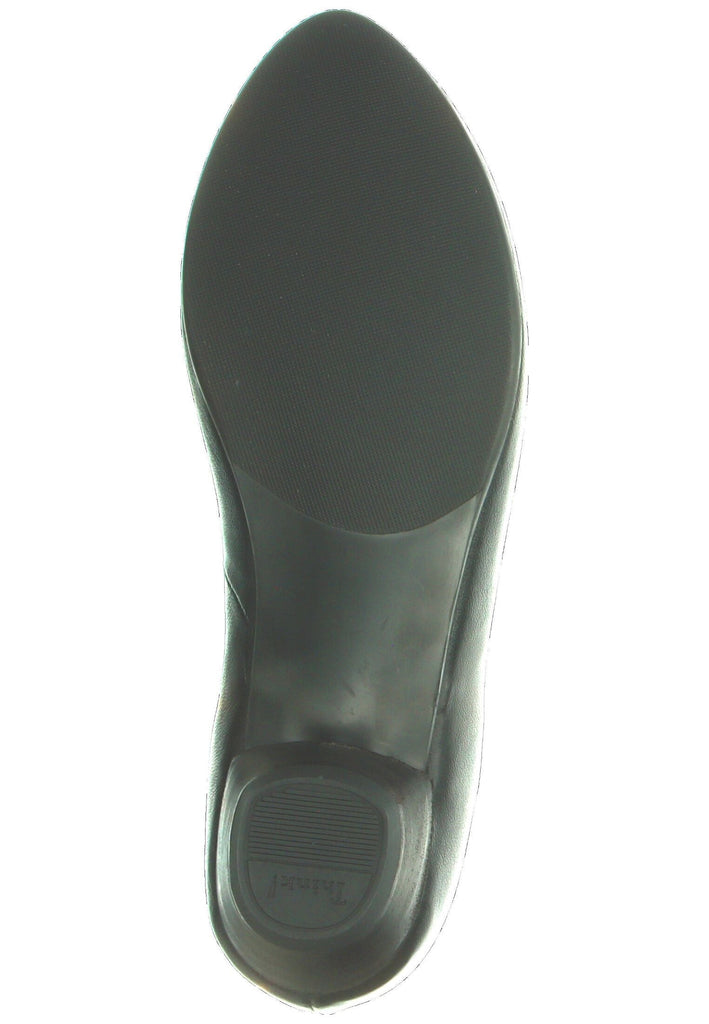 Think! Ballerinas Leder/Textil Schwarz Kombi