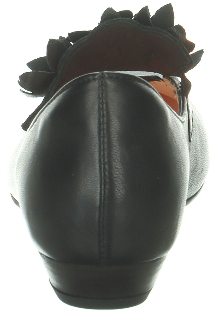 Think! Ballerinas Leder/Textil Schwarz Kombi