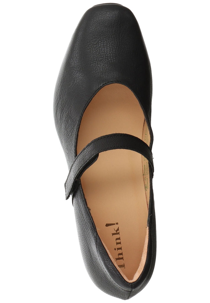 Think! Ballerinas Nappaleder Schwarz/Schwarz