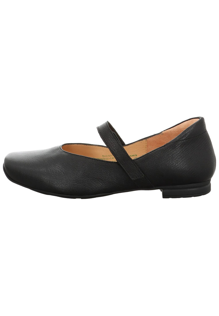 Think! Ballerinas Nappaleder Schwarz/Schwarz
