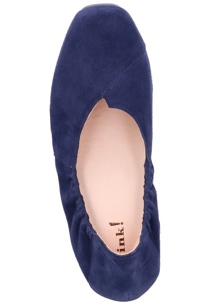Think! Ballerinas Nubukleder Blau
