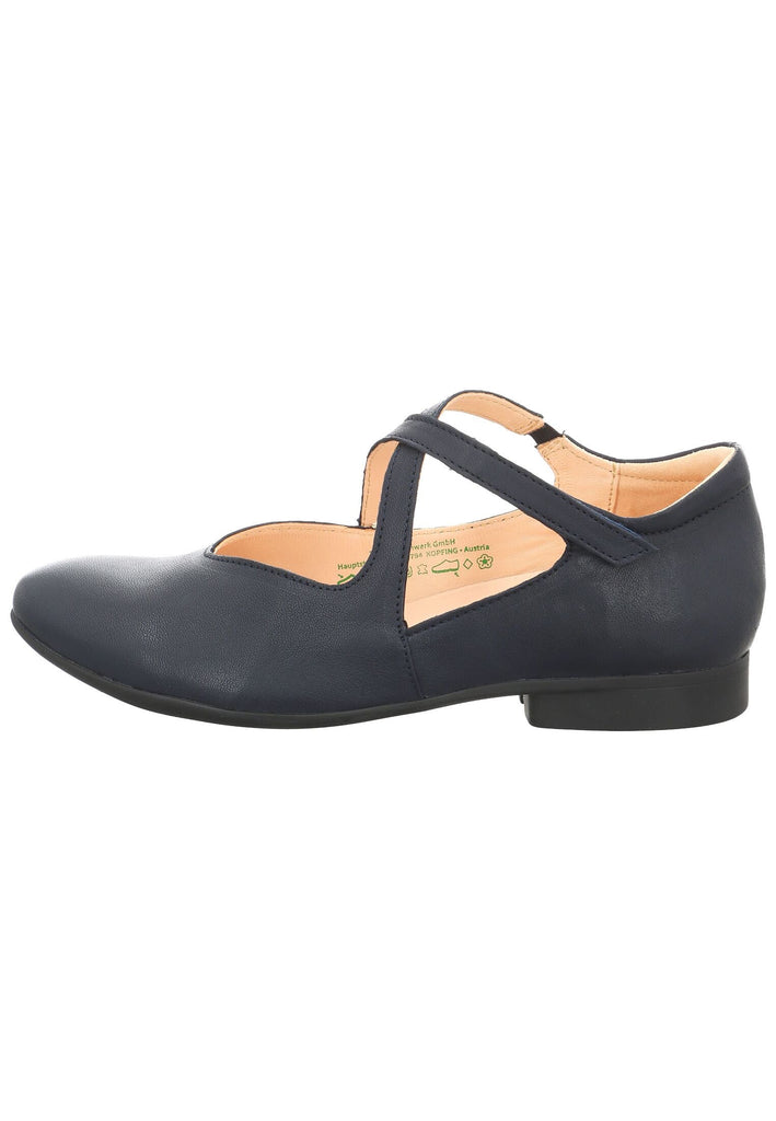 Ballerinas Think! Ballerinas Leder Navy