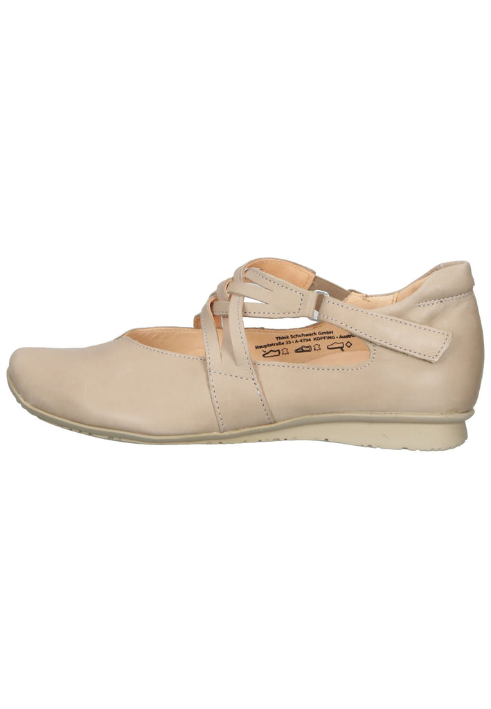 Ballerinas Think! Ballerinas Leder Taupe