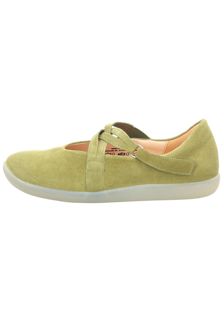 Ballerinas Think! Ballerinas Veloursleder Grün