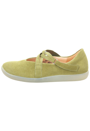 Ballerinas Think! Ballerinas Veloursleder Grün