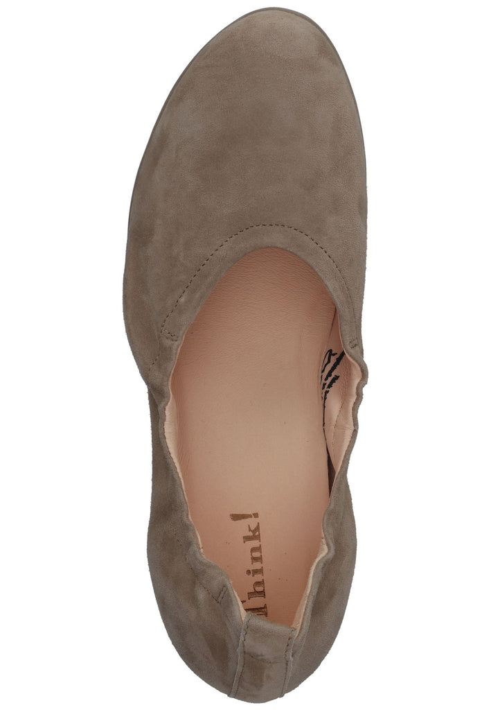 Think! Ballerinas Veloursleder Beige