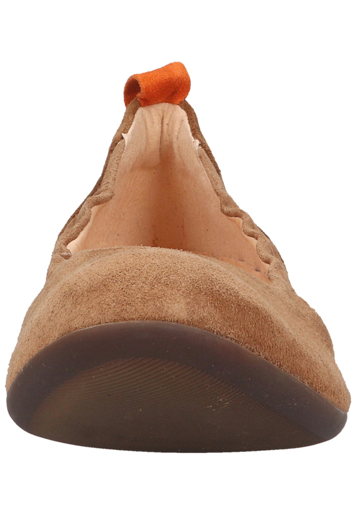 Think! Ballerinas Veloursleder Braun