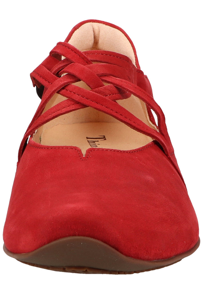 Think! Ballerinas Veloursleder Cherry