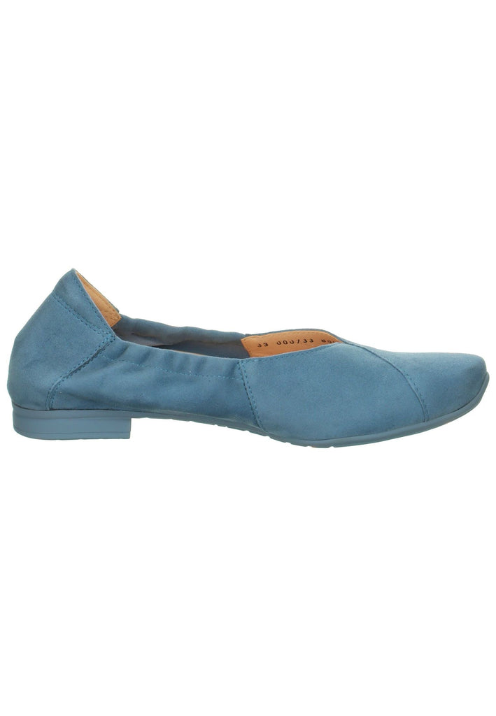 Think! Ballerinas Veloursleder Denim