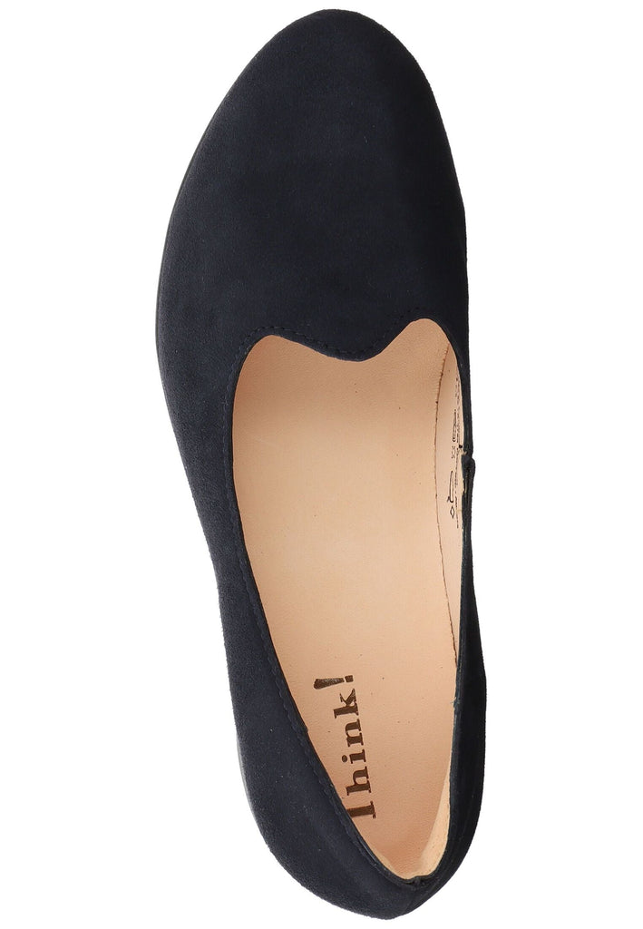 Think! Ballerinas Veloursleder Dunkelblau