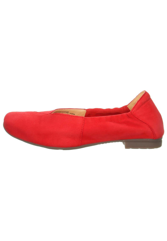 Think! Ballerinas Veloursleder Rot
