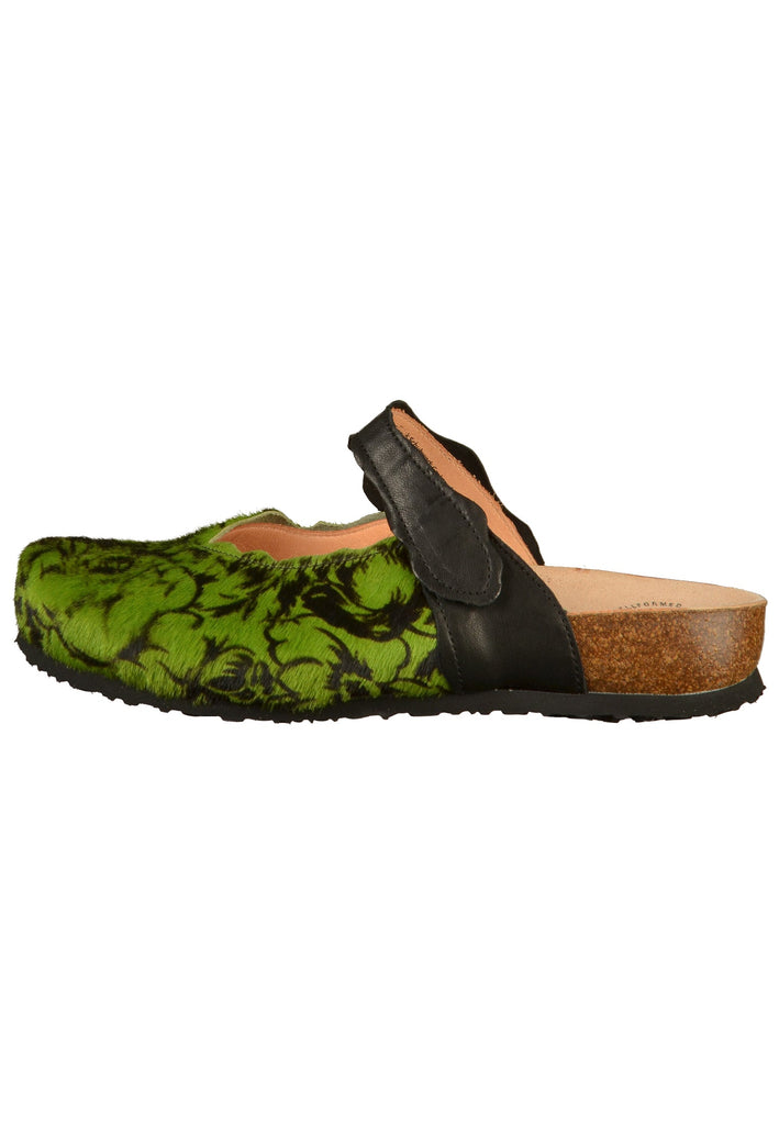 Think! Clogs Leder Grün