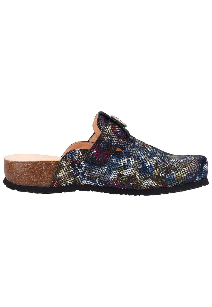 Think! Clogs Leder Schwarz