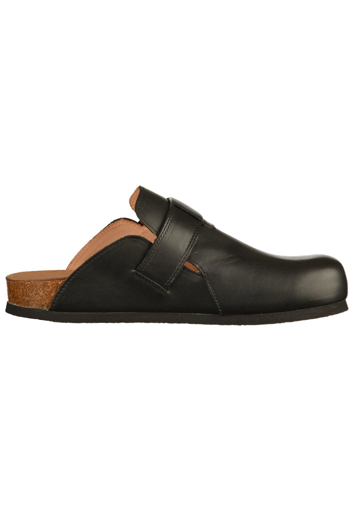 Think! Clogs Leder Schwarz