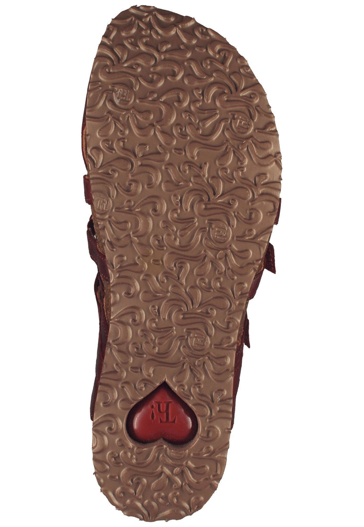 Think! Clogs Nappaleder Dunkelrot