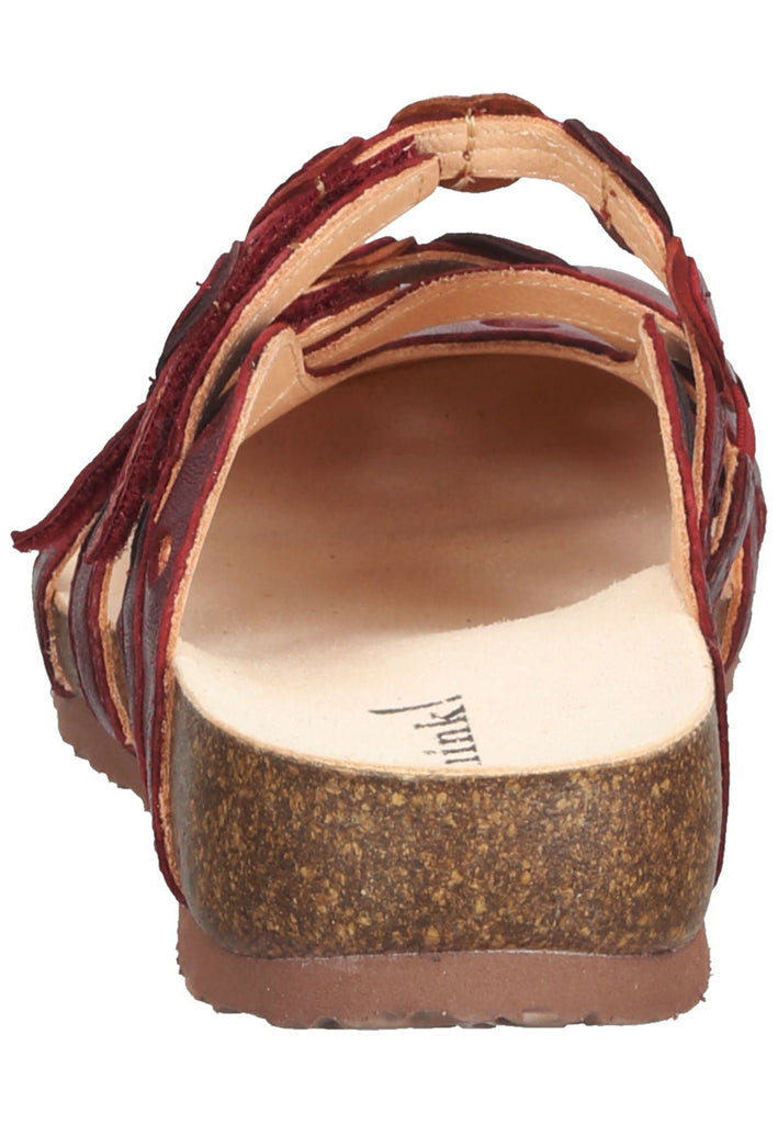 Think! Clogs Nappaleder Dunkelrot