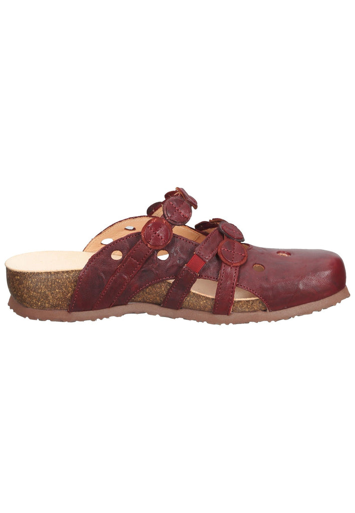 Think! Clogs Nappaleder Dunkelrot