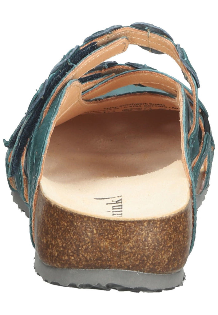 Think! Clogs Nappaleder Petrol