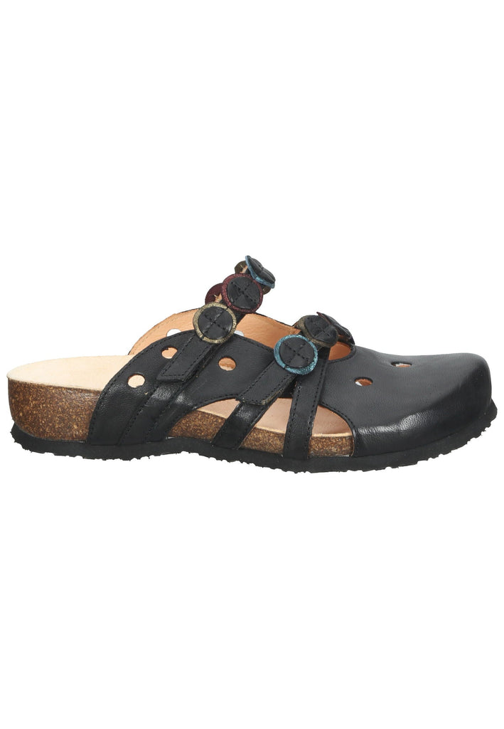 Think! Clogs Nappaleder Schwarz