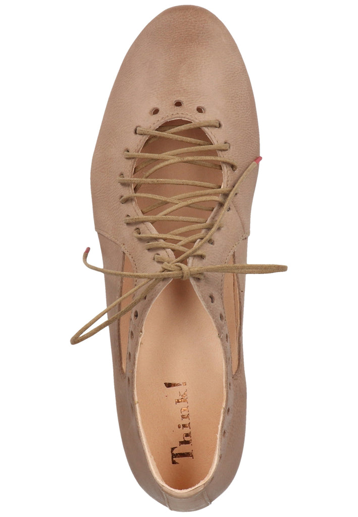 Think! Halbschuhe Glattleder Beige