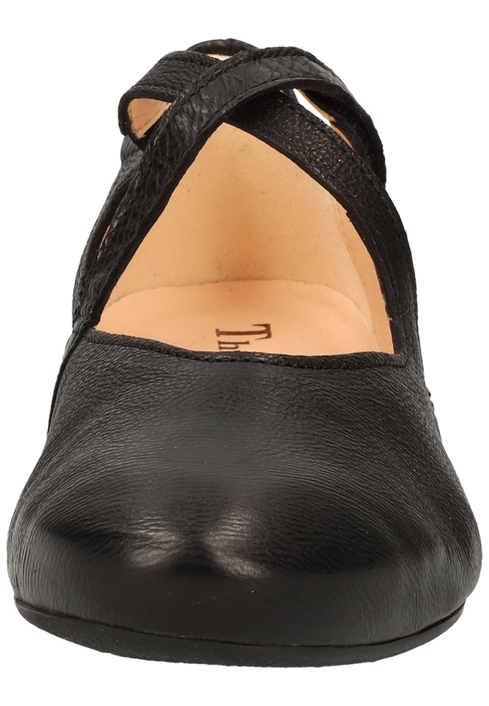 Think! Halbschuhe Glattleder Schwarz
