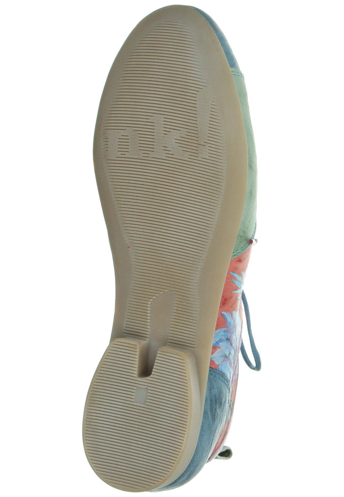 Think! Halbschuhe Leder Aqua