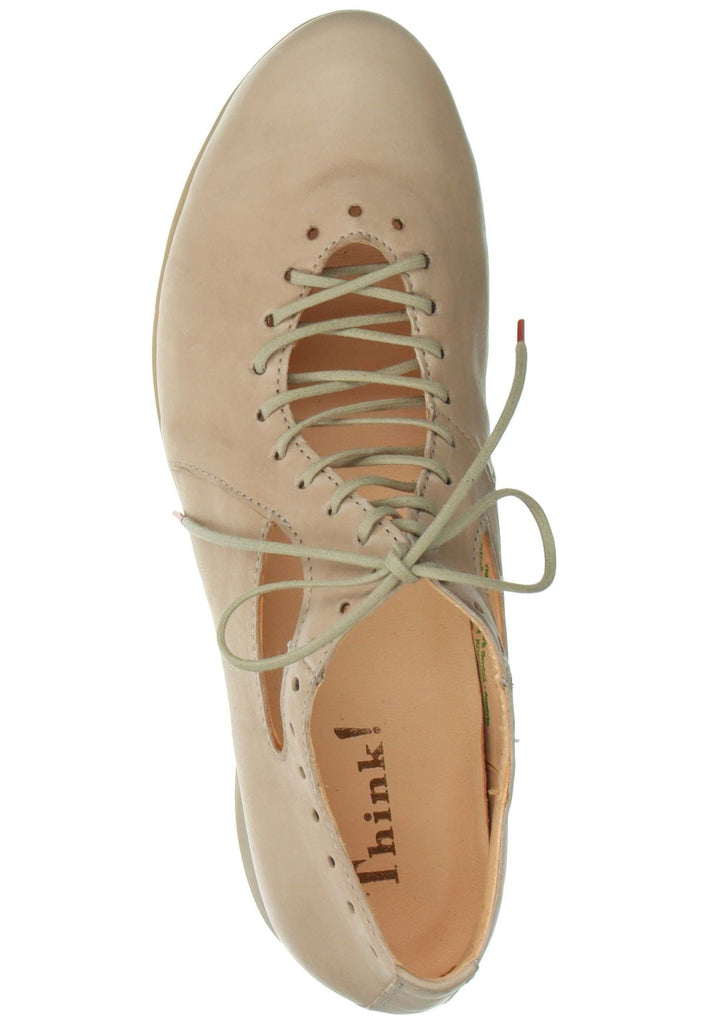 Think! Halbschuhe Leder Beige