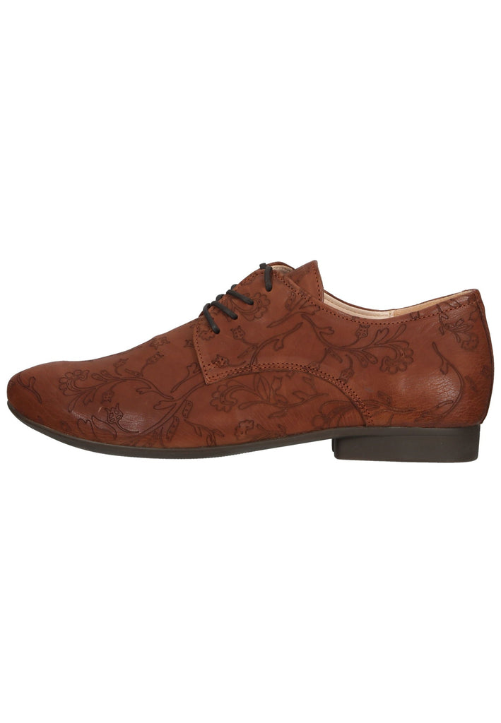 Think! Halbschuhe Leder Cognac