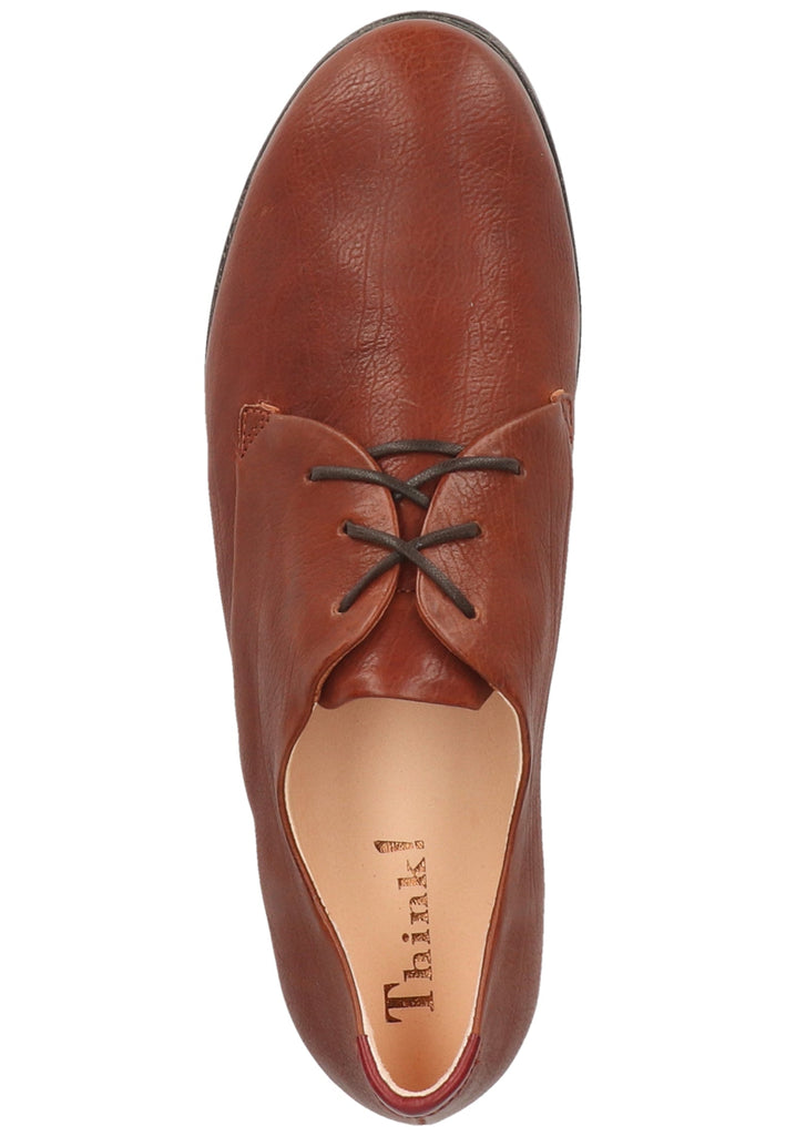 Think! Halbschuhe Leder Cognac