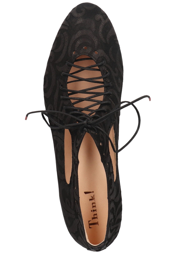 Think! Halbschuhe Leder Schwarz
