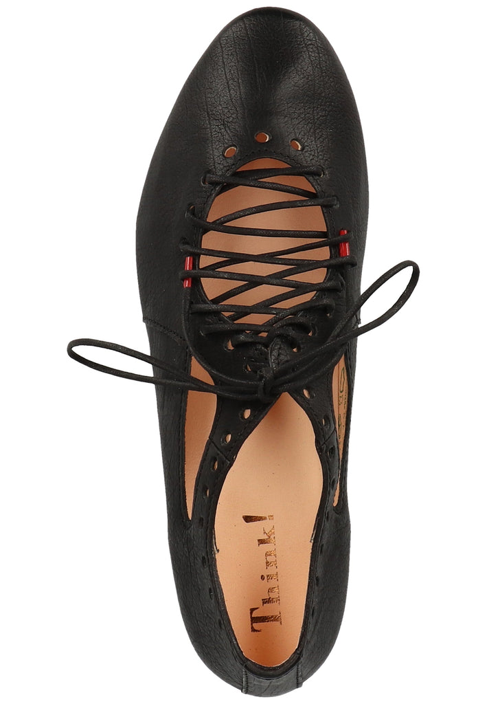 Think! Halbschuhe Leder Schwarz