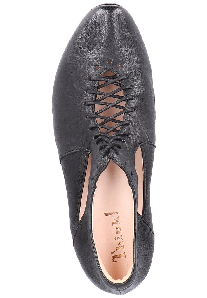 Think! Halbschuhe Leder Schwarz