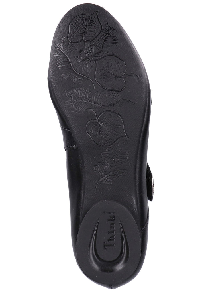 Think! Halbschuhe Leder Schwarz