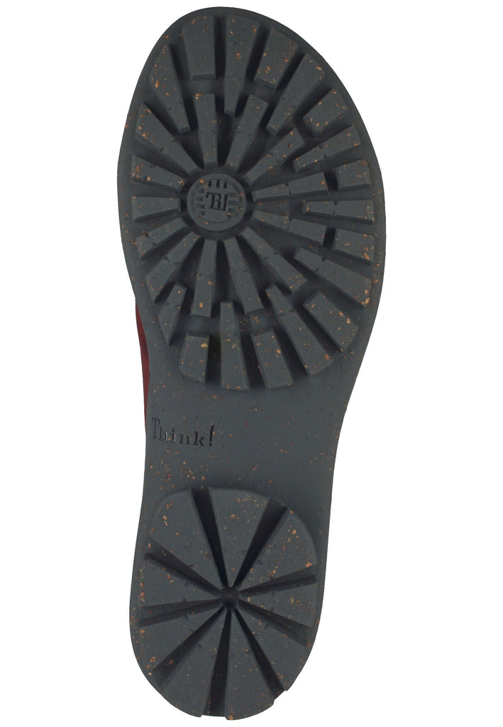 Think! Halbschuhe Leder Schwarz/Rot