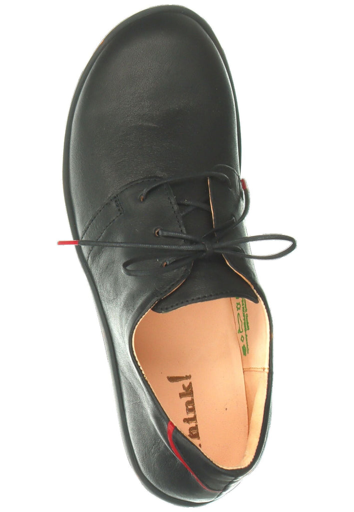 Think! Halbschuhe Leder Schwarz/Schwarz