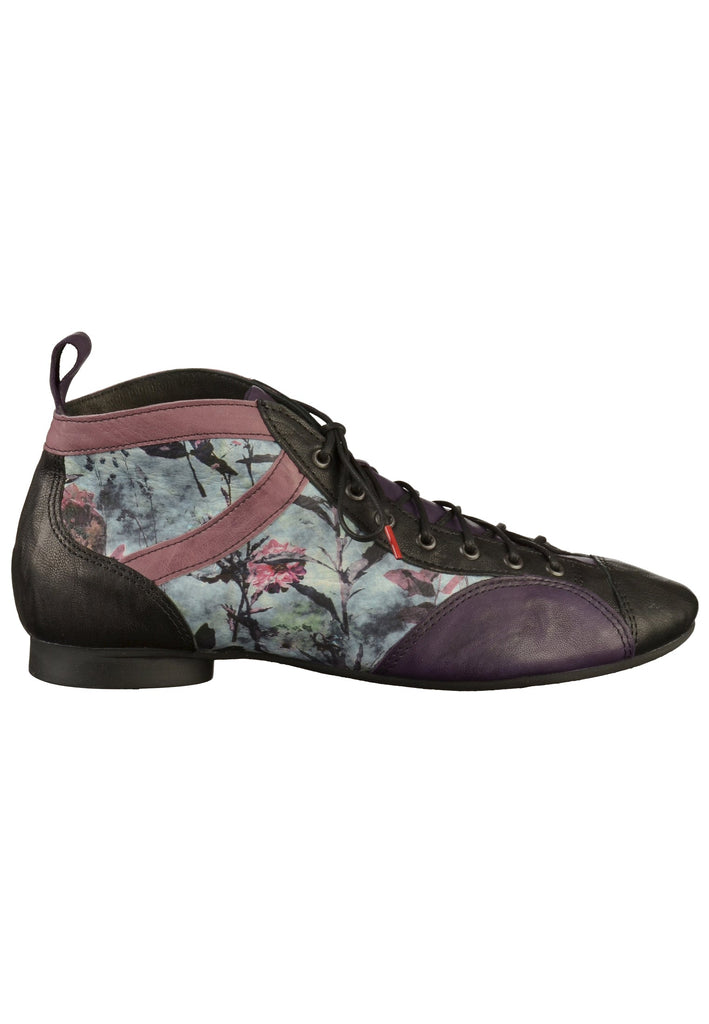 Think! Halbschuhe Leder Violett/Schwarz