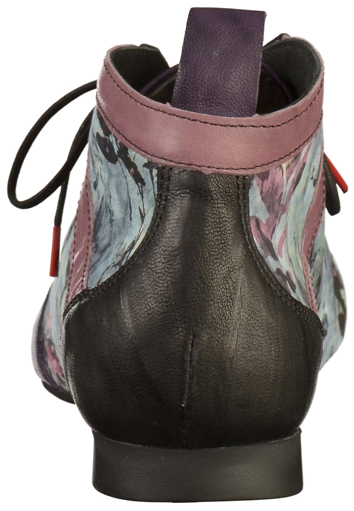 Think! Halbschuhe Leder Violett/Schwarz