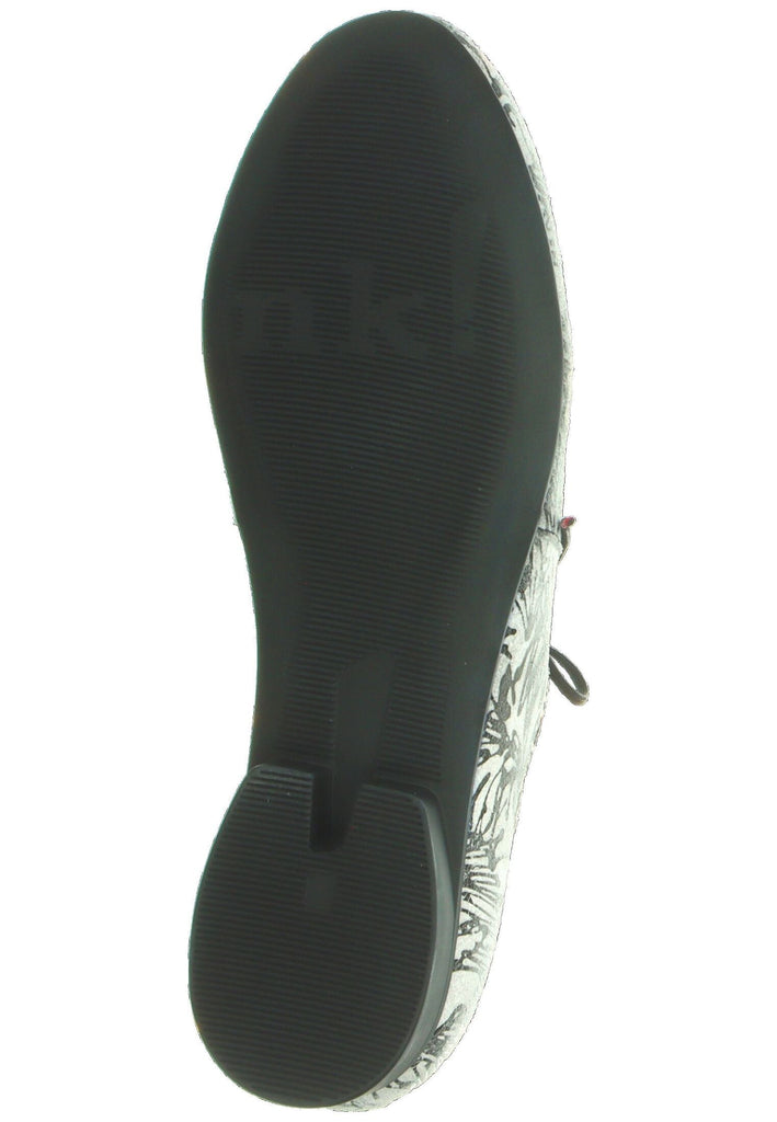 Think! Halbschuhe Leder Weiß Kombi