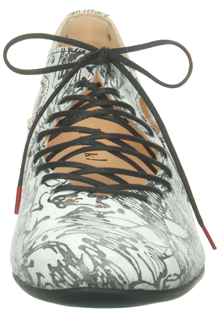 Think! Halbschuhe Leder Weiß Kombi