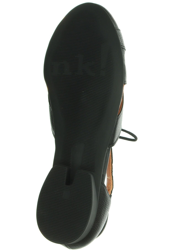 Think! Halbschuhe Nappaleder Schwarz/Schwarz