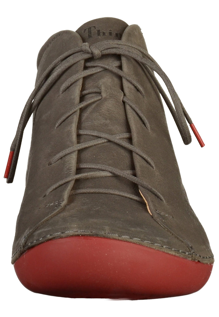 Think! Halbschuhe Nubukleder Anthrazit