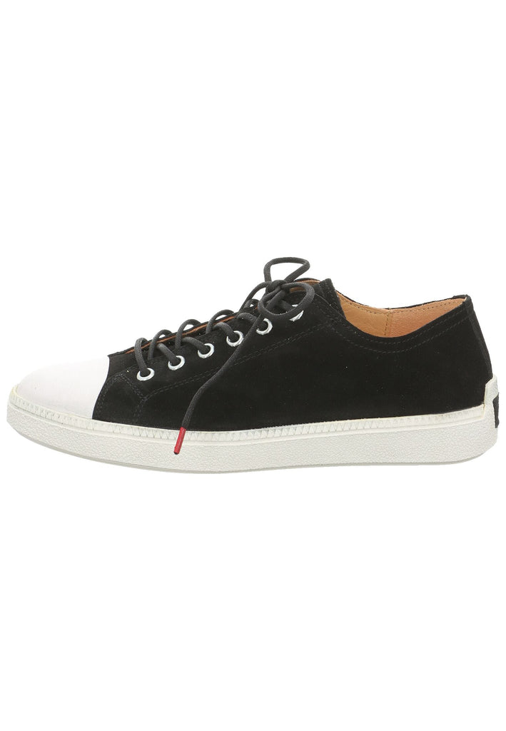 Halbschuhe Think! Halbschuhe Veloursleder Schwarz/Weiß